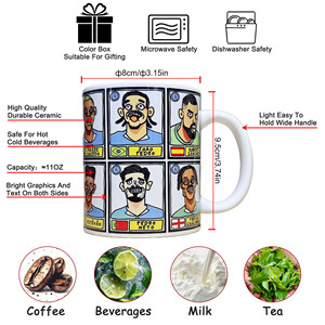 <span class=keywords><strong>Chelsea</strong></span> 360 °   Taza con Impresión Completa, Taza de Café de Cerámica con Caricatura de Blues Palmer Enzo, Recuerdo para Fanáticos del Fútbol - Product Image 5