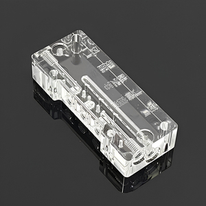 บริการผลิตชิ้นส่วนอะคริลิกใส พลาสติก PC ด้วยเครื่อง CNC ตามแบบ OEM ความแม่นยำสูง ชิ้นส่วนอะคริลิก PMMA ผลิตด้วยเครื่อง CNC - Product Image 3