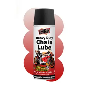 Aeropak 200ml Aerosol Alta Eficiencia Heavy Duty Chain Lube Bicicleta Lubricante Spray