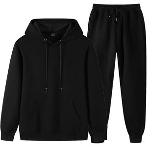 Unisex Hoodie Tracksuit 2 Piece Set <b>Pullover</b> Sweatshirt And Sweatpants Breathable For Women <b>Men</b> Adult Size - Product Image 1