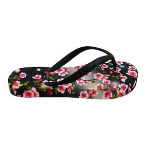 Pantuflas para <span class=keywords><strong>Mujer</strong></span>, Nuevo Diseño, Estampado Floral de Moda, Sandalias de Playa con Suela Gruesa de Eva para <span class=keywords><strong>Mujer</strong></span> - Product Image 4