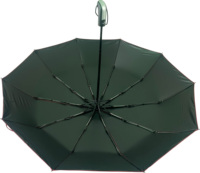 Parapluie solaire en PVC rouge de 21 pouces 10K avec revêtement UV noir Parapluie étanche entièrement automatique à trois volets pour la vente en gros