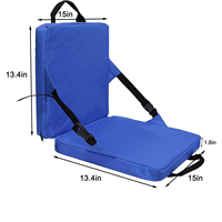 Chaise pliante d'extérieur de haute qualité avec coussin anti-salissure pour stades, plages, parcs et camping, incluant un coussin isotherme oblique