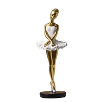 Figurine en résine de danseuse nordique, peinte à la main, ornement irrégulier, décoration intérieure, décoration de chambre féminine, cadeau d'anniversaire