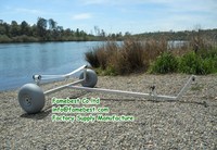 Remorque Dolly pour petite remorque de bateau gonflable Pièces et accessoires de roues de lancement de bateau en acier inoxydable
