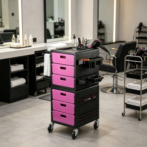 Hairdresser Equip Black Salon Furniture Salon Equipment Trolly for Salon Beauty Trolley - Product Image 3