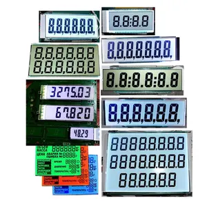 Fuel Dispenser Board Panel 4 Digit 7 Segment Liquid Display LCD Glass 12 Digits LCD Display Modules For Fuel Oil Station Pomps