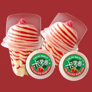 Gelato Tianbing di Alta Qualità, Gusti Carota, Fragola e Mirtillo, Confezione da 100g, 15 Pezzi/Cartone, Pronto da Gustare - Product Image 5