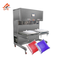 Machine de remplissage semi-automatique aseptique pour huile d'olive en bag-in-box, machine de remplissage et de bouchage de liquides en sac plastique pour vin