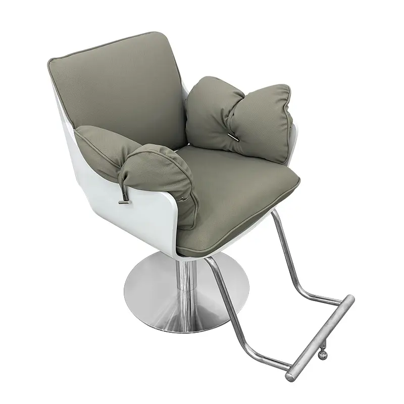 Wallybeauty yeni tasarım Modern saç stil sandalyeler Salon mobilya beyaz ahşap Salon sandalyesi