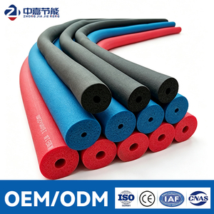 Tubería de Aislamiento de Espuma de Goma Elastomérica de PVC Moderna y Colorida para Protección Térmica en Almacenes y Cocinas, Resistente al Fuego - Product Image 1
