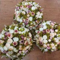 Bunga Meja Peony V-1392 Laris Manis, Dekorasi Pernikahan Buatan