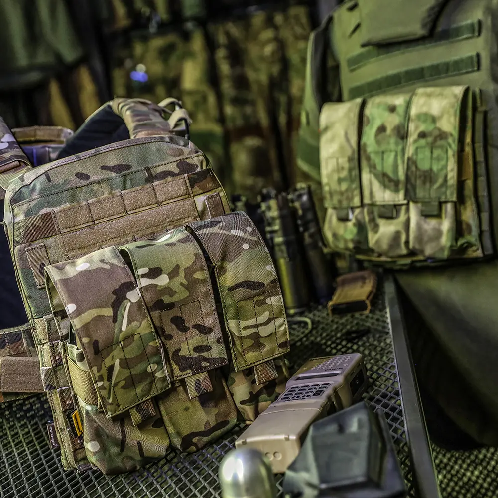 Emersongear 500D Cordura nilon kamuflase Mag Pouch Multicam AK 7.62 Triple taktis Gear kantong majalah dengan LBT gaya