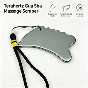 Grattoir Gua Sha en Terahertz en gros, planche <span class=keywords><strong>de</strong></span> <span class=keywords><strong>massage</strong></span> dentelée pour le visage et le corps, soutien au drainage lymphatique, personnalisation du logo OEM - Product Image 1