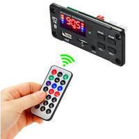 Module audio Bluetooth 5.3 sans fil DIY 12V MP3 WMA WAV Décodeur Carte USB TF Radio FM Mains libres Enregistreur vocal numérique Voitures
