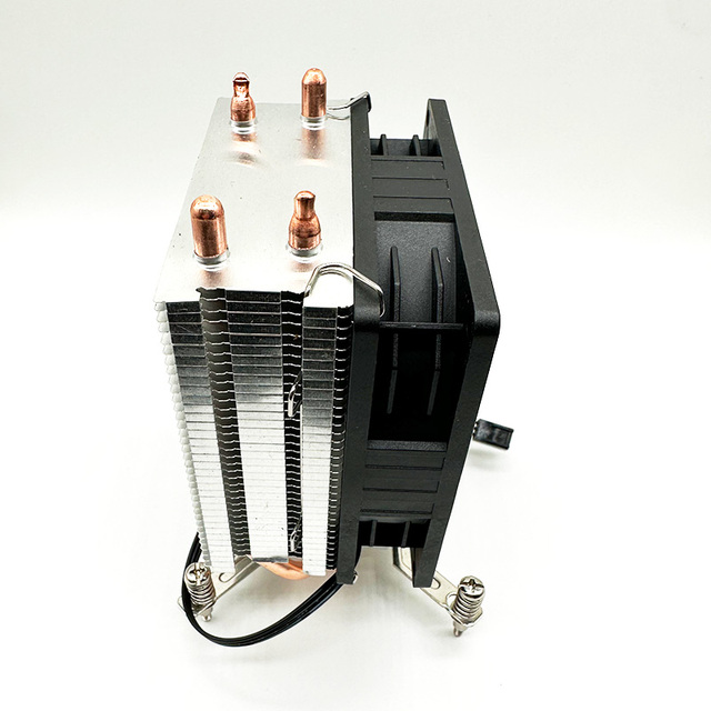 SUPCOOL2 Heatpipe Mini CPU Heatsink RGB CPUCooler Multi-platform/2 Heat Pipe/9cmfan/comes with Silicone for Gaming Cooling