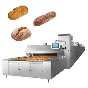 Automatic Cake Pastry Tunnel Oven / Full Automatic Cupcake Baking Production Line