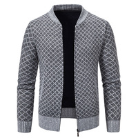 Suéter de Punto Personalizado con Logotipo para Hombre, Chaqueta de Punto con Cierre y Cuello Alto, Suéter de Invierno 2026