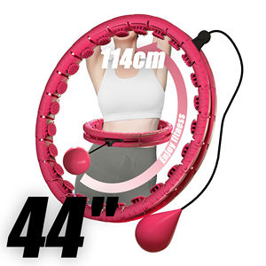 Aro de mujer de talla grande Hula Circle ponderado con 24 enlaces (44 pulgadas) para adultos pérdida de peso equipo de ejercicio inteligente - Product Image 1
