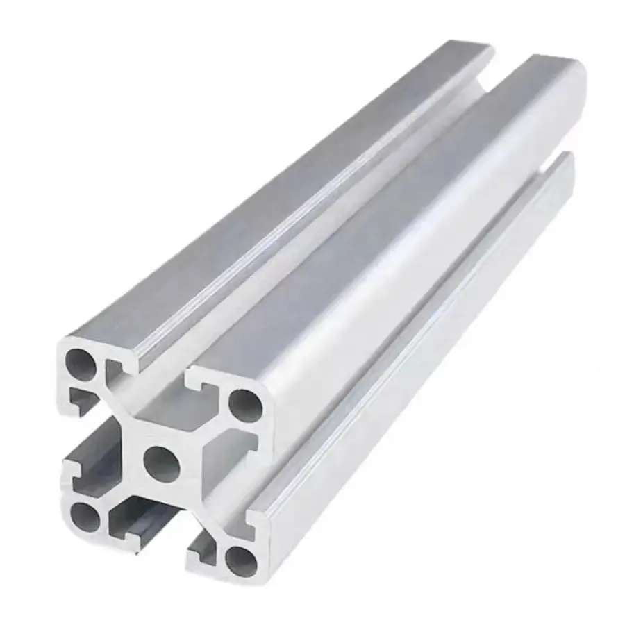 Individuelles Aluminium 6063 T5 Extrusion-Europäischer Standard 4040 T-Schlitz Aluminium T-Schlitzprofil für Produktionslinie Arbeitstisch