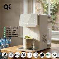Distributeur d'eau chaude et froide instantané pour la maison, chauffage rapide en 3 secondes, contrôle multi-températures, moule exclusif, alimenté par batterie, 2400W, en plastique
