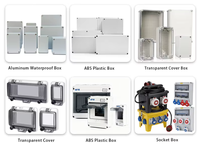 Boîte de distribution en plastique transparente pour extérieur, ABS, boîte de câbles électroniques en plastique, électrique avec boîtiers d'instruments