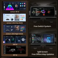 Junsun Autoradio sans fil CarPlay Android pour BMW Série 1 F20 2017-2019 Système EVO Multimédia 4G WiFi BT Navigation GPS