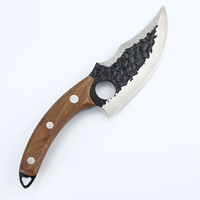 Couteau Viking avec étui, en acier à haute teneur en carbone, forgé par un chef, couteau à désosser, couteau à viande multi-usage, couteau de boucher, pour le camping en plein air et le barbecue