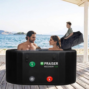 Baignoire chauffante extérieure portable en PVC avec capacité de 420L et baignoire en tissu <span class=keywords><strong>gonflable</strong></span> - Product Image 3