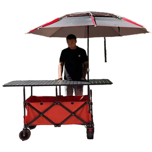 Customizable Cart OEM Extended Table Adjustable Height Foldable Sunshade Metal Four-Wheel 198.4kg Load Capacity Outdoor Use - Product Image 1