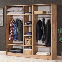 Armoires coulissantes à portes battantes sur mesure, style moderne et luxueux, armoires à vêtements bon marché pour dressing