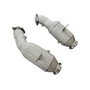 메르세데스 벤츠 C400 C450 C43 다운 파이프 M276 3.0T 용 접촉 히트 실드 다운 파이프 - Product Image 2