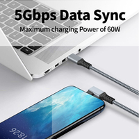 Câble VR 3m 5m 6m 16 pieds 90 degrés Coude Angle droit 5 Gbps Gen1 3.2 USB Type A vers Type C pour Oculus Quest 1 2 Câble de liaison VR