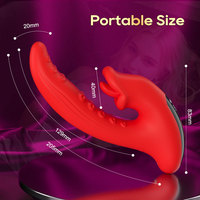 Zungen-Vibrator für Frauen 10 Vibrationsmodi 5 Leckmodi Wasserdicht USB Aufladbar Silikon Erotikspielzeug