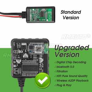 Module Bluetooth 5.0 pour voiture 12V, adaptateur de câble AUX, radio audio stéréo AUX-IN pour BMW E60-E66 E70 E82 E87 E90 E92 - Product Image 3