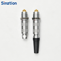 Connecteur coaxial circulaire demi-lune FFA ERA série S Sinztion, mâle-femelle, à poussoir-tiroir, avec nombre de broches personnalisable et emballage sur mesure pour
