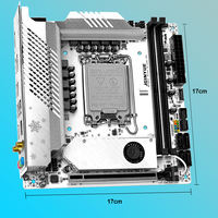 Motherboard JGINYUE B760 Mini ITX LGA 1700 B760i Snow Dream D5 Mendukung Prosesor Intel Core Generasi ke-12/13/14 DDR5 64GB SATA