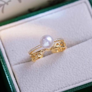 Base para Anillo de Plata S925, Accesorios para Perlas DIY, Anillo de Moda con Cuentas Redondas de 8-12 mm, Soporte para Joyería-10493 - Product Image 4