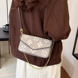 Elegant <b>Small</b> Square Vintage Geometric Flap Envelope Women Luxury Designer Crossbody Shoulder <b>Handbag</b> - Product Image 1