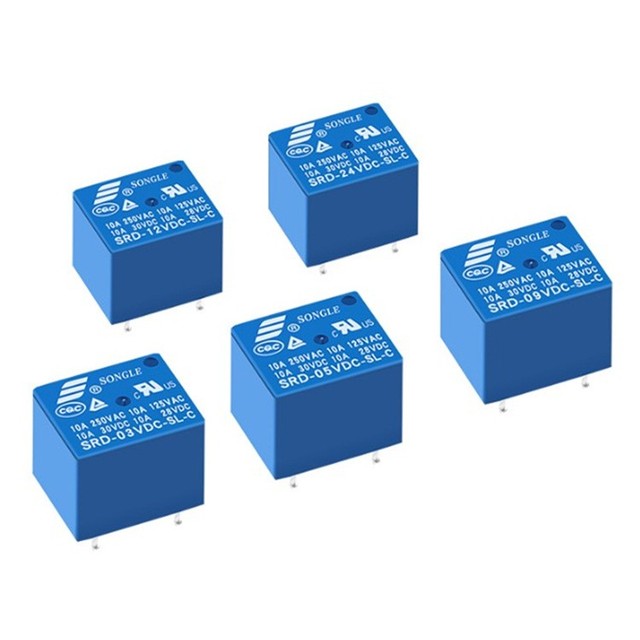 Relay SRD-05/12/24VDC-SL-C/A 10A 250VAC 4Pin 5Pin Relay