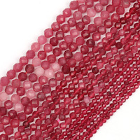 Perles en pierre naturelle faites à la main de 2-4 mm, surface taillée, matériau DIY en vrac pour la vente en gros