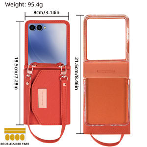 VIETAO Portefeuille en cuir PU tendance pour filles de luxe Etui de téléphone Dragonne compatible pour Samsung Galaxy <span class=keywords><strong>Z</strong></span> <span class=keywords><strong>Flip</strong></span> 7/6/5/<span class=keywords><strong>4</strong></span>/3 - Product Image 6