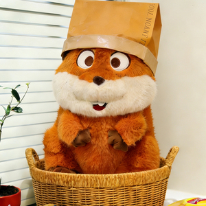 Peluche Castor Marron Cartoon Metamorphosis, Jouet en Peluche Doux, Vente en Gros et au Détail, Cadeau d'Anniversaire pour Enfants, Décoration de <span class=keywords><strong>Chambre</strong></span> - Product Image 3