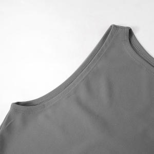 Fascia alta tendenza 2025 estate nuovi vestiti di moda tinta unita Sexy abito irregolare - Product Image 5