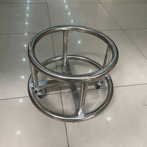 Jinbokang Stainless Steel Waste Bin 335mm Hospital Mobile Bucket With Wheels For Operating Room Use - Product Image 4