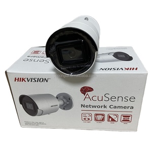 กล้อง IP Hik-vision ดั้งเดิมไมโครโฟนในตัว 4MP การตรวจจับการเคลื่อนไหวกล้อง POE กระสุน DS-2CD2043G2-IU - Product Image 2