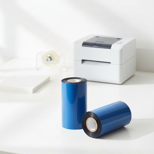 Resin Thermal Transfer Ribbon 55mm x 300m Black Ink Outside 1 Inch Core For Shipping Label <b>Printer</b> - Product Image 1