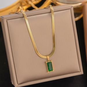 Ensemble de bijoux de luxe plaqué or pour femme, en acier inoxydable 316L, or 18 carats et zircone, haute qualité, pour mariée, vente en gros - Product Image 5