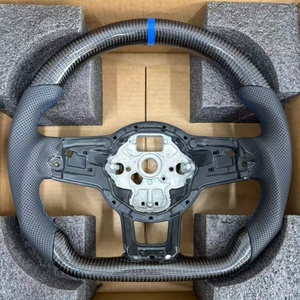 Volant en fibre de carbone amélioré pour Volkswagen VW <span class=keywords><strong>Golf</strong></span> MK5 MK6 MK7 7.5 GTI <span class=keywords><strong>GTD</strong></span> R Polo GTI CC Passat Tiguan - Product Image 6