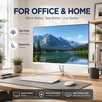 Moniteur professionnel série 24, logo personnalisé, fréquence de rafraîchissement 75Hz/144Hz, dalle VA, sans bordure, écran de jeu 1k grand angle pour PC
